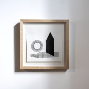 Drawing XXXIV - 11.5 x 11.5" Maple Frame