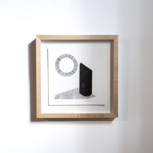 Drawing XXXV - 11.5 x 11.5" Maple Frame