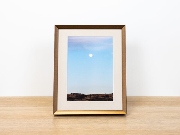 Moon Over Marathon - 11 x 9 Old Gold Metal Frame