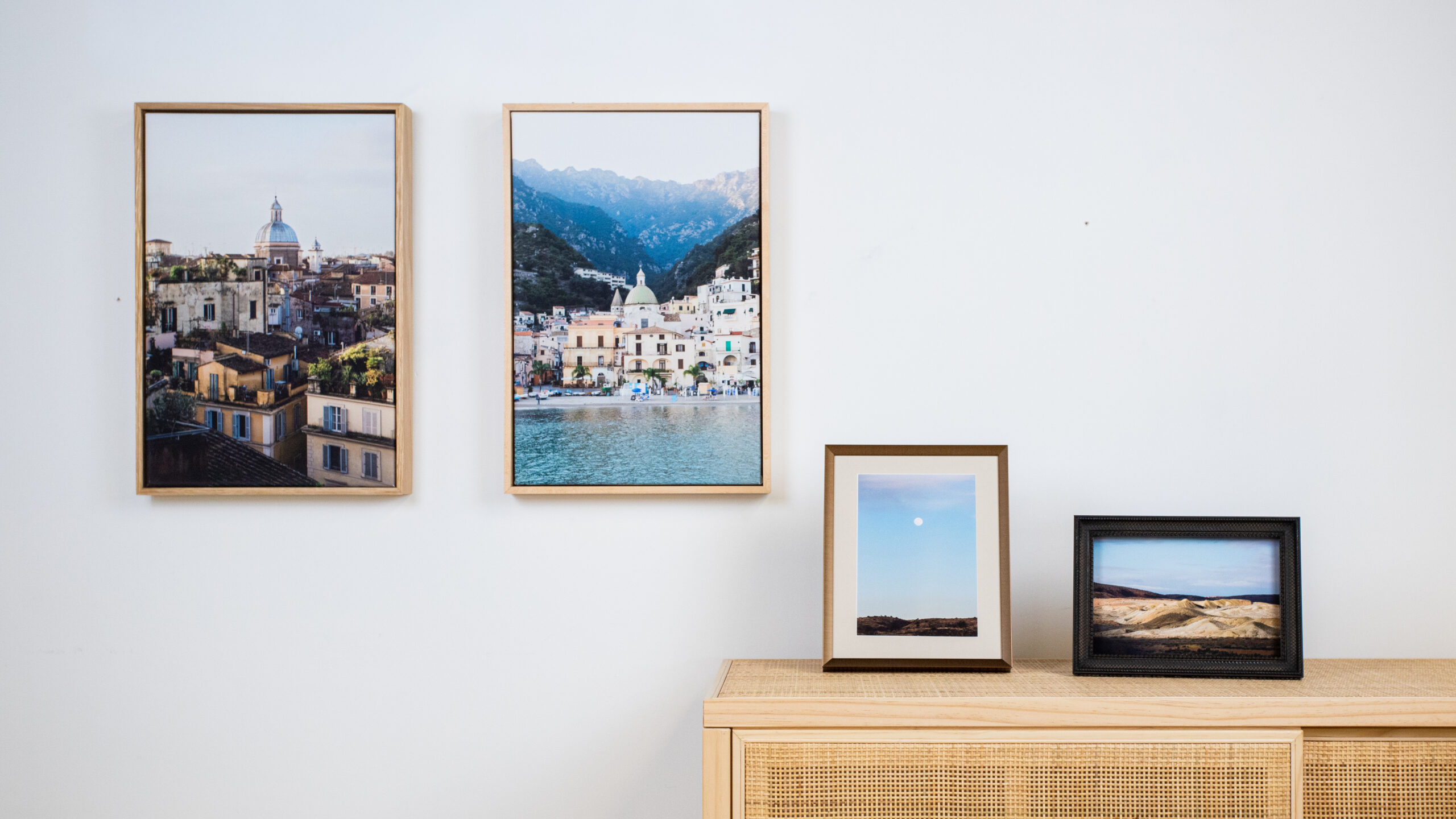 Product images on display at JPH Lab in Fort Worth