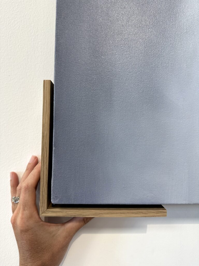 Custom picture framing Fort Worth - white oak frame